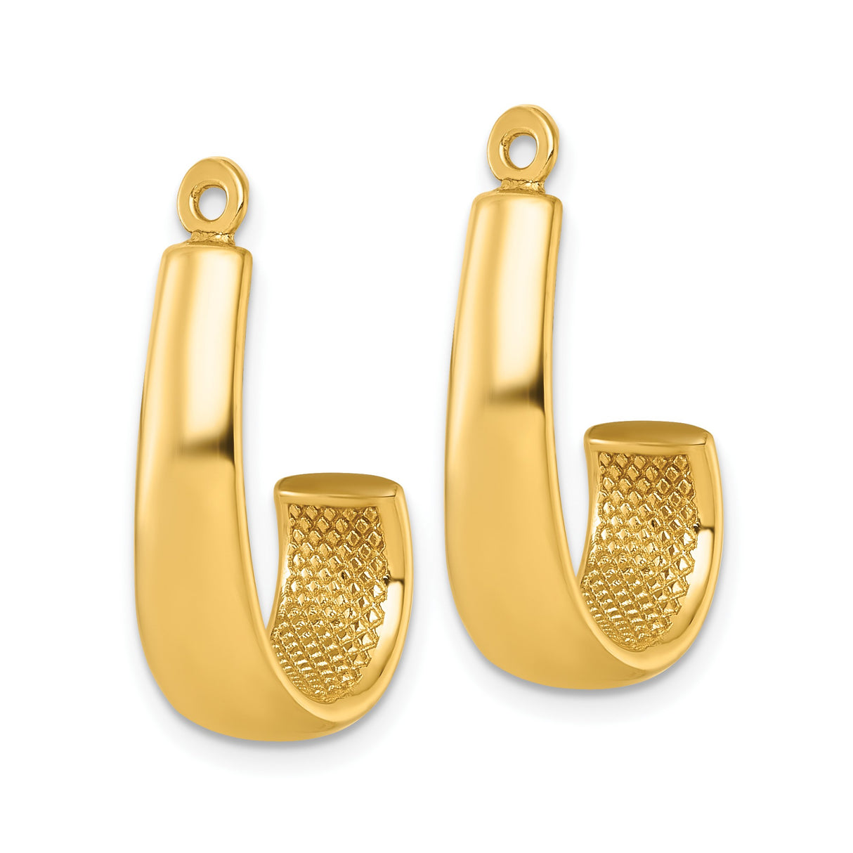 14k Yellow Gold Fish Hook Pendant, Polynesian Hawaiian Symbol of Strength and Good Luck