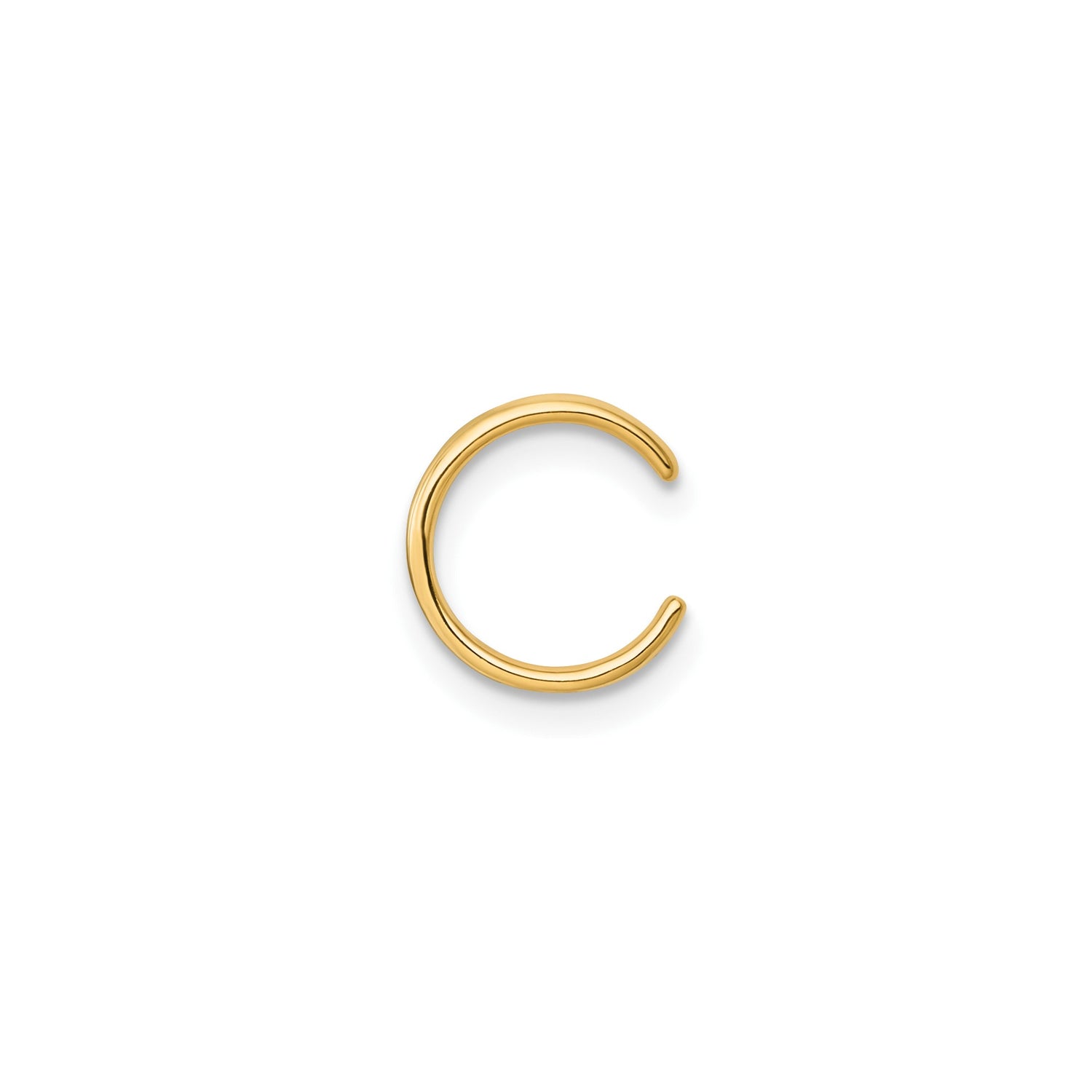 14k Yellow Gold Triple Band Ear Cuff, Solid Gold Wrap Earring, Sleek Minimalist Design