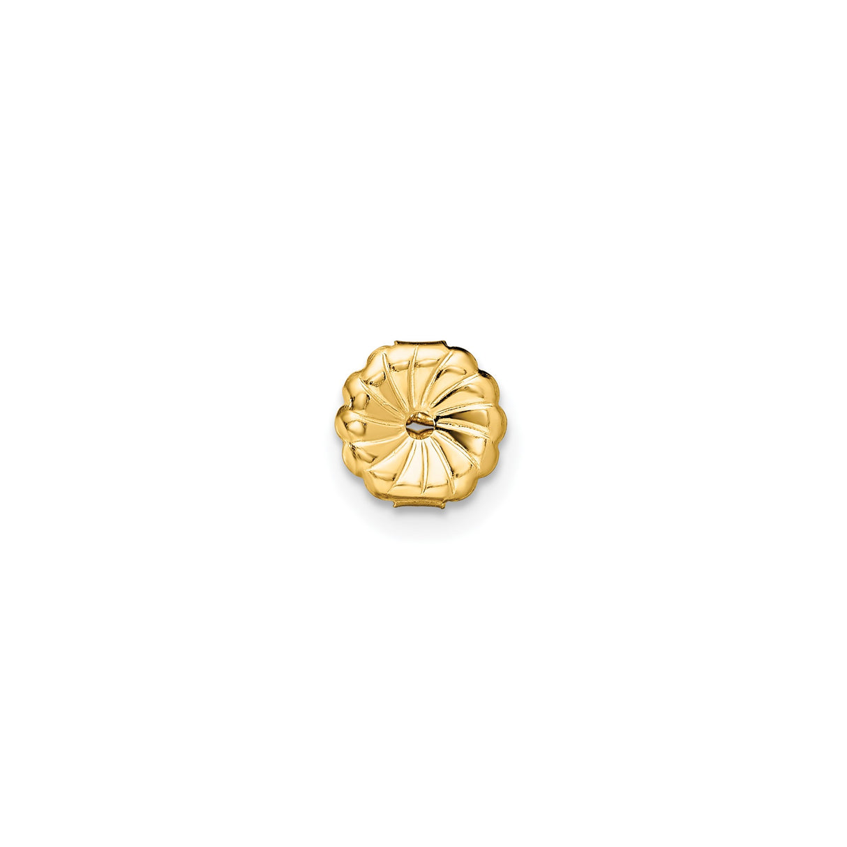 14k Yellow Gold Diamond Stud Earrings, Round Cut Lab Grown Solitaire, Four Prong Minimalist Design