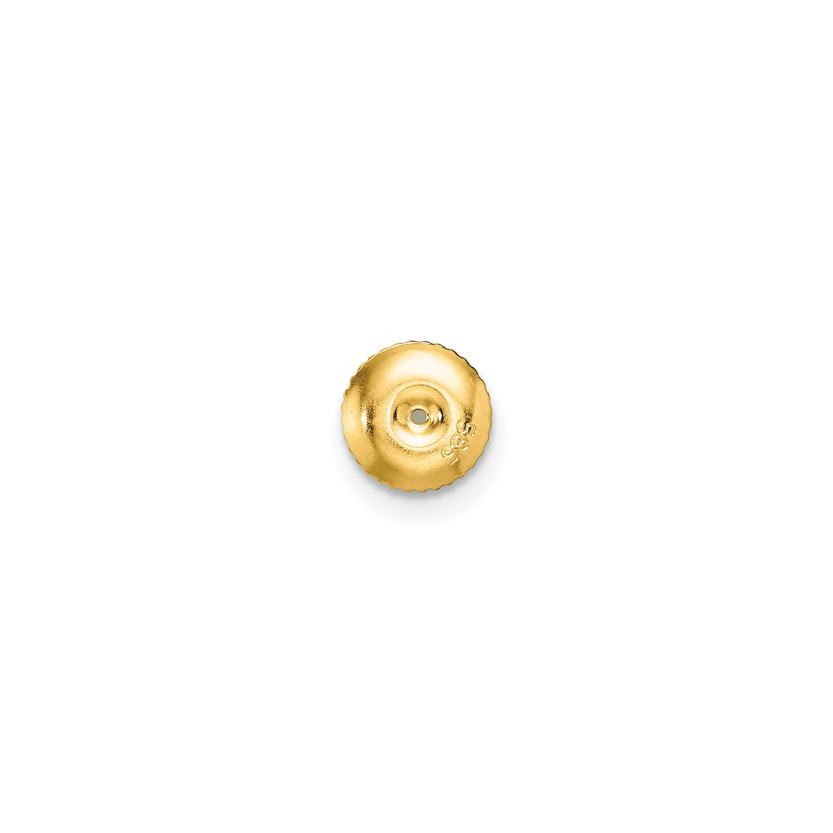 14k Yellow Gold Stud Earrings with Solitaire Cubic Zirconia, Screw-Back, Four Prong Setting