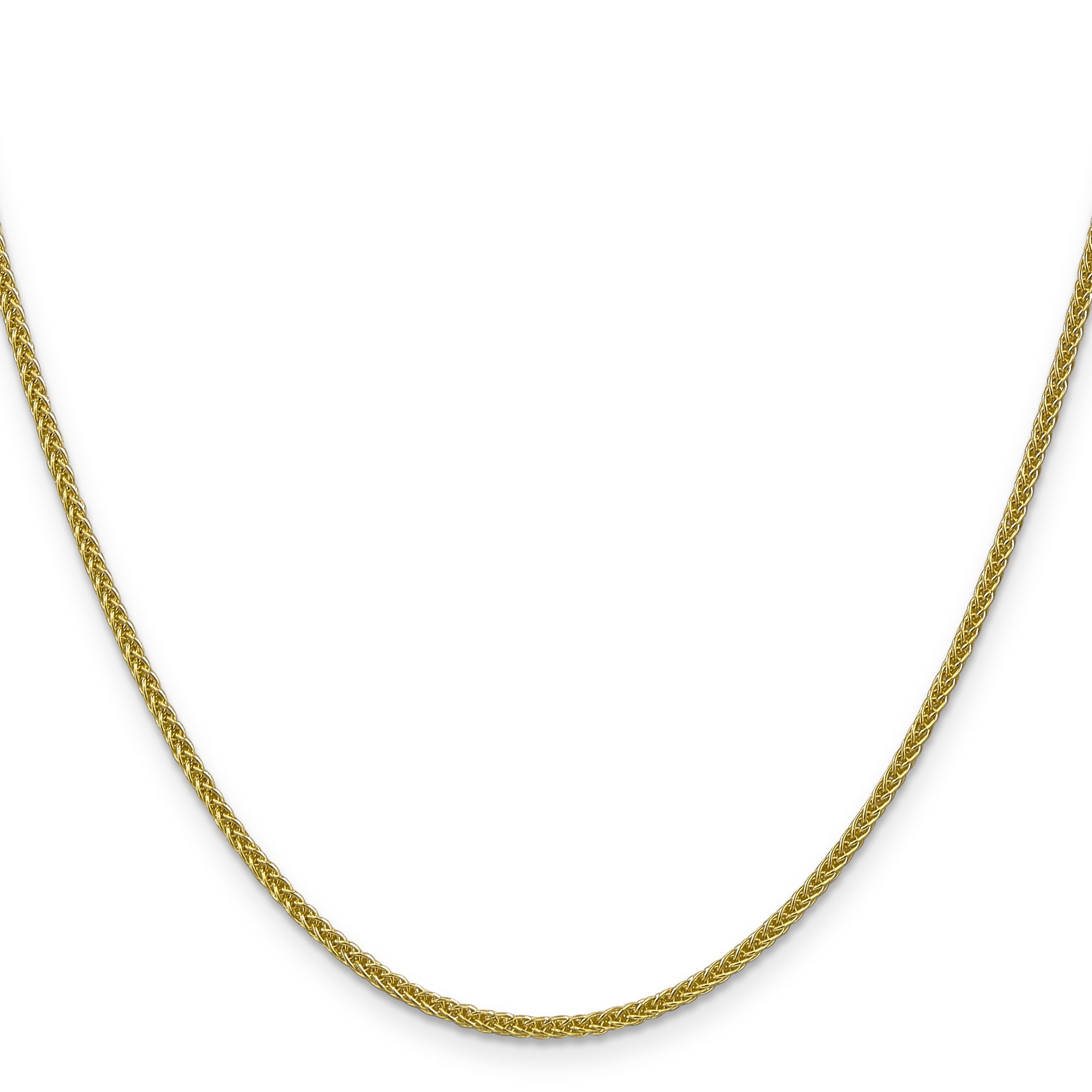 14k Yellow Gold 2mm Semi-Solid 3-Wire Wheat Chain Necklace | eBay