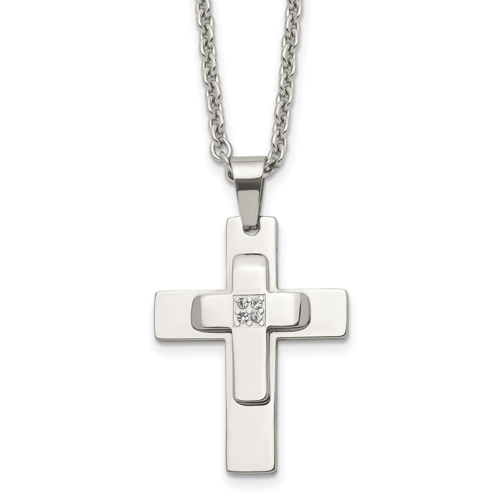 stainless steel cross necklace ebay