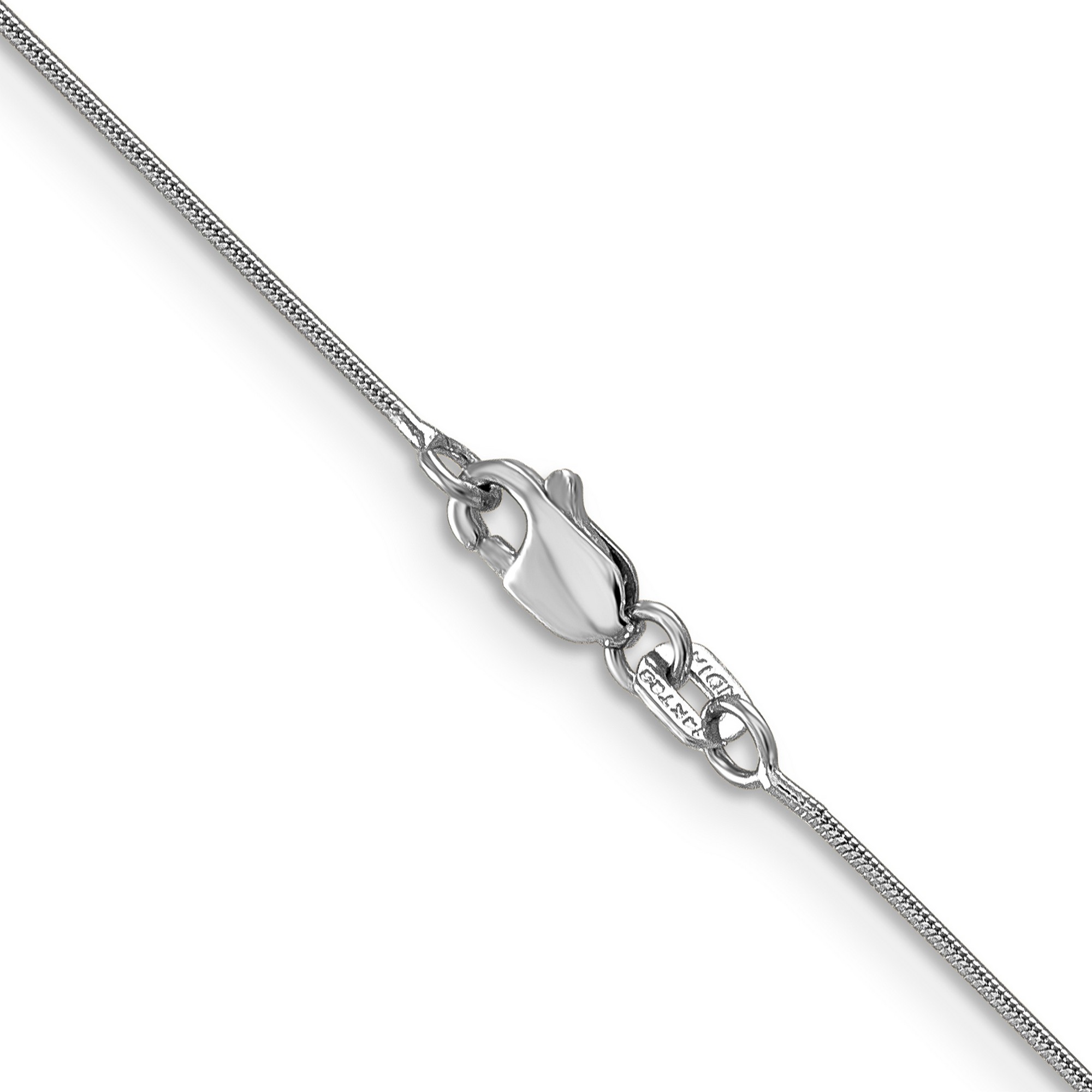 0.8mm 14K White Gold Snake Chain Necklace 16-20in