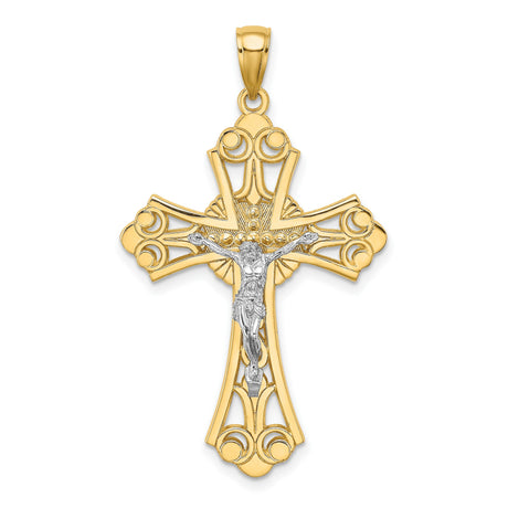 Budded Crucifix Charms and Pendants