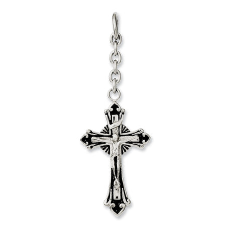 Fleur de Lis Crucifix Charms and Pendants