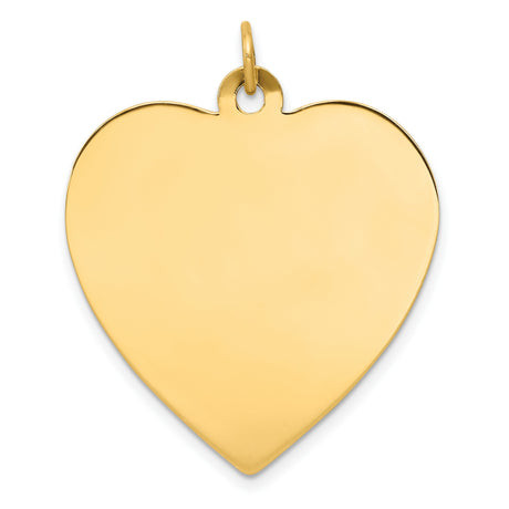 Engravable Disc Heart Charms and Pendants