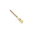 14K Yellow Gold 1.5 mm Rope Chain Anklet, Polished