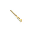 14K Yellow Gold 2 mm Rope Chain Anklet, Polished
