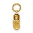 10k Yellow Gold Baby Shoe Pendant, Detailed Infant Charm with Sentimental Design for Women