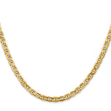 10K Yellow Gold 4 mm Polished Chain Necklace