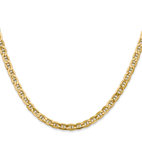 10K Yellow Gold 4 mm Polished Chain Necklace