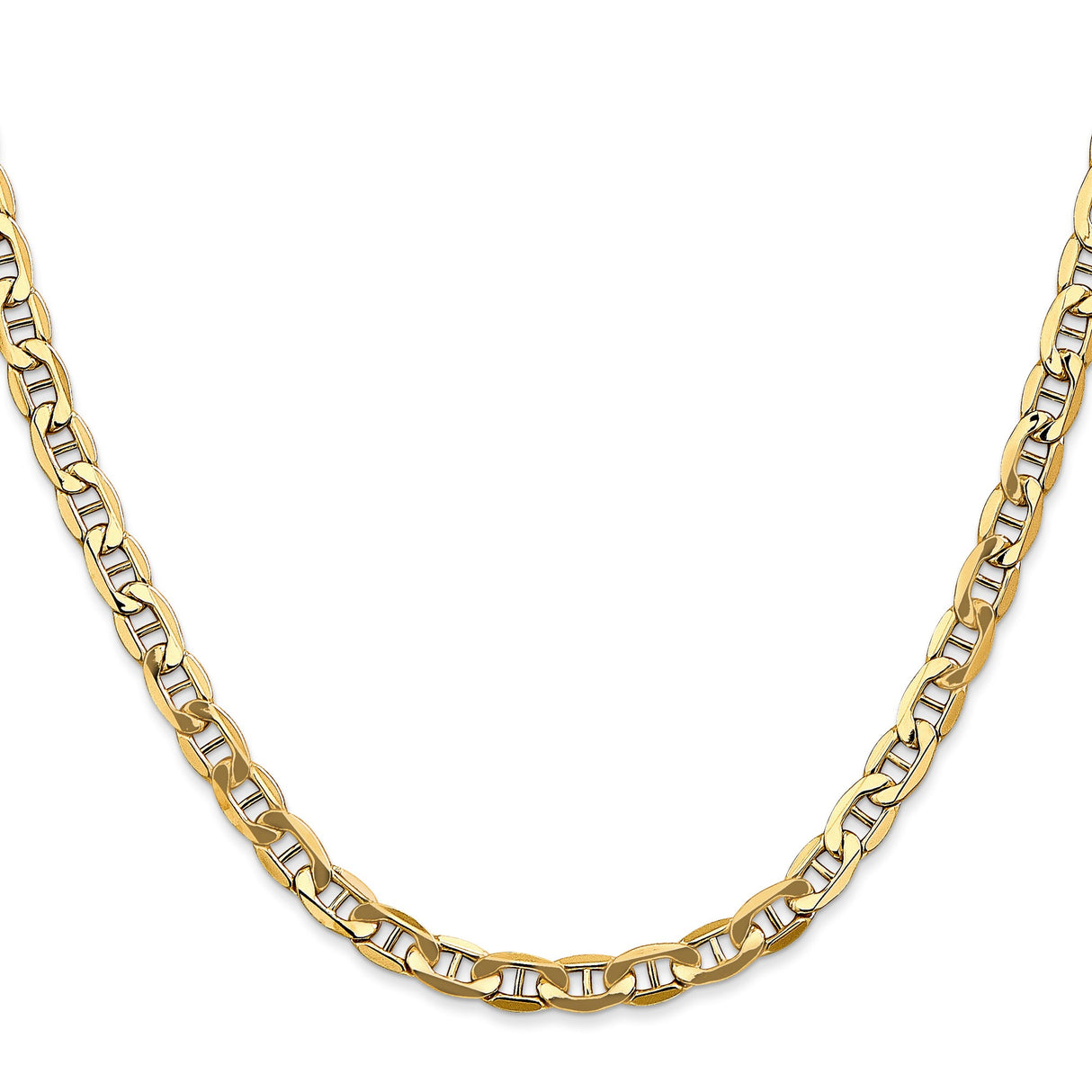 10K Yellow Gold 4.75 mm Polished Chain Necklace