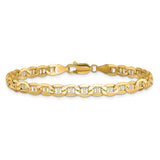10K Yellow Gold 4.75 mm Polished Chain Bracelet