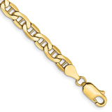 10K Yellow Gold 4.75 mm Polished Chain Bracelet detail view