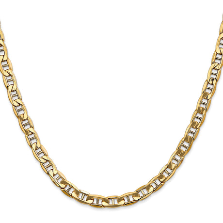 10K Yellow Gold 5.5 mm Polished Chain Necklace