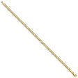 10K Yellow Gold 3.35 mm Curb Chain Anklet, Polished