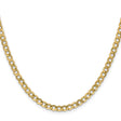 10K Yellow Gold 4.3 mm Curb Chain Necklace, Polished