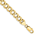 10K Yellow Gold 9 mm Curb Chain Anklet, Polished