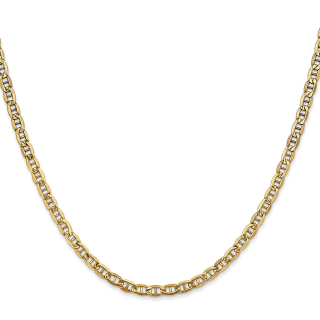 10K Yellow Gold 3.2 mm Polished Chain Necklace