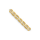 10K Yellow Gold 3.2 mm Polished Chain Necklace detail view