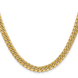 10K Yellow Gold 6 mm Polished Chain Necklace