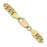 10K Yellow Gold 6 mm Polished Chain Necklace alternate angle