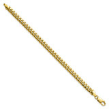 10K Yellow Gold 6 mm Polished Chain Bracelet