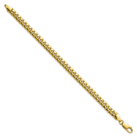 10K Yellow Gold 6 mm Polished Chain Bracelet