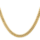10K Yellow Gold 6.75 mm Polished Chain Necklace