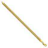 10K Yellow Gold 6.75 mm Polished Chain Bracelet