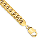 10K Yellow Gold 9.3 mm Polished Chain Bracelet