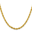 10K Yellow Gold 4.25 mm Rope Chain Necklace, Polished