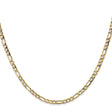 10K Yellow Gold 3.5 mm Figaro Chain Necklace, Polished