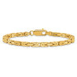 10K Yellow Gold 3.25 mm Polished Chain Bracelet, Solid