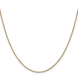 10K Yellow Gold 0.9 mm Box Chain Necklace, Polished