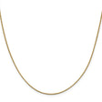 10K Yellow Gold 0.95 mm Box Chain Necklace, Polished