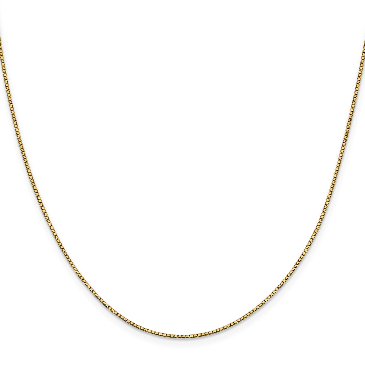 10K Yellow Gold 0.95 mm Box Chain Necklace, Polished