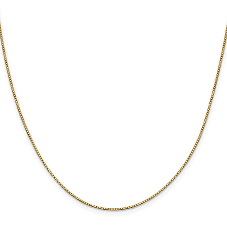 10K Yellow Gold 0.95 mm Box Chain Necklace, Polished