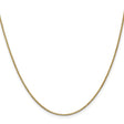 10K Yellow Gold 1 mm Box Chain Necklace, Polished