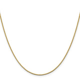 10K Yellow Gold 1.05 mm Box Chain Necklace, Polished