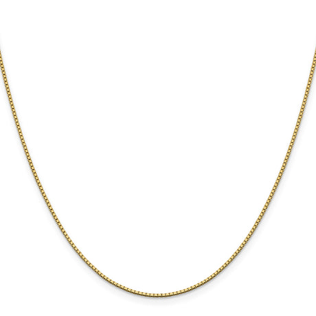 10K Yellow Gold 1.05 mm Box Chain Necklace, Polished
