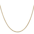 10K Yellow Gold 1.3 mm Box Chain Necklace, Polished