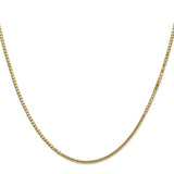 10K Yellow Gold 1.5 mm Box Chain Necklace, Polished
