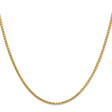 10K Yellow Gold 1.9 mm Box Chain Necklace, Polished