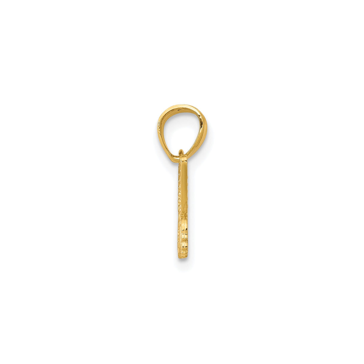 10k Yellow Gold Butterfly Pendant with Cutout Wings, Nature-Inspired Charm for Women