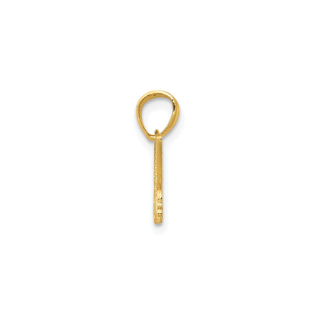 10k Yellow Gold Butterfly Pendant with Cutout Wings, Nature-Inspired Charm for Women