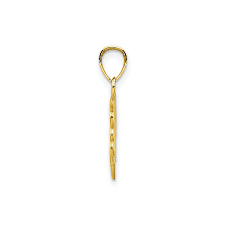 10k Yellow Gold Dolphin Pendant with Three Jumping Dolphins, Nautical Marine Life Theme