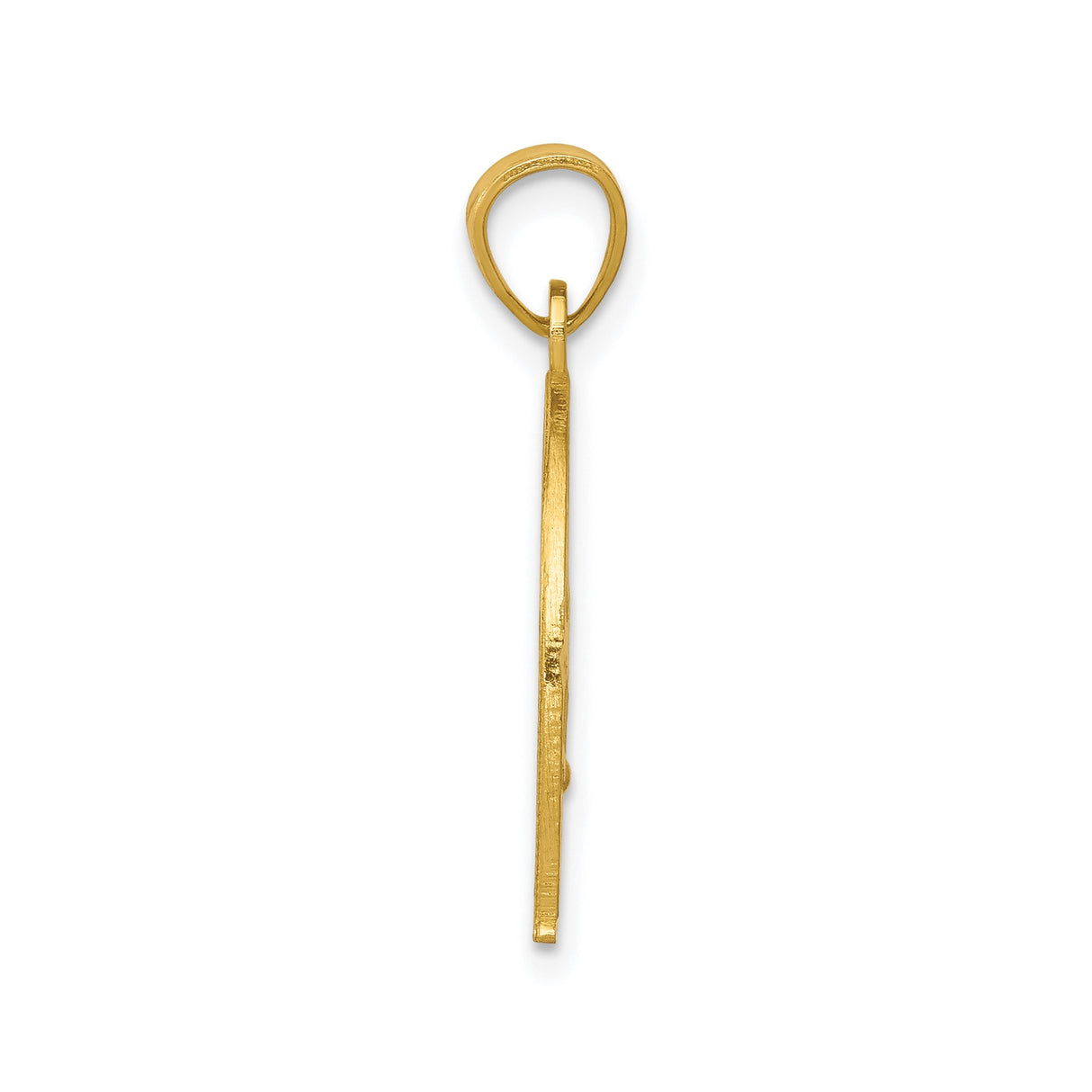 10k Yellow Gold Horse Head Pendant in Decorative Horseshoe Frame, Western Style
