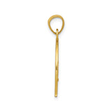 10k Yellow Gold Horse Head Pendant in Decorative Horseshoe Frame, Western Style