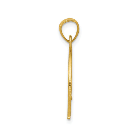 10k Yellow Gold Horse Head Pendant in Decorative Horseshoe Frame, Western Style